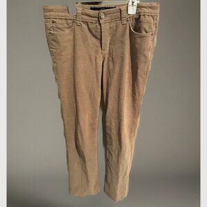 Gloria Vanderbilt Tan Corduroy Cords Pants Size 8 Regular Womens